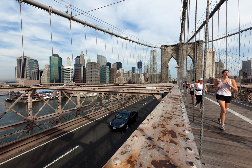 Brooklyn Bridge, during Summer Streets