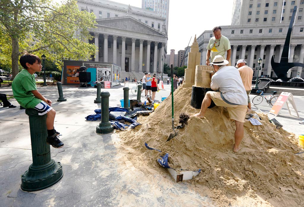 Sand Castles for Summer Streets NYC