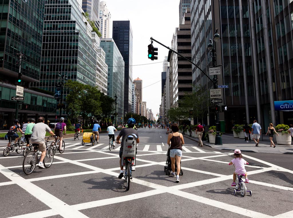 Training Wheels down Park Ave and Midtown